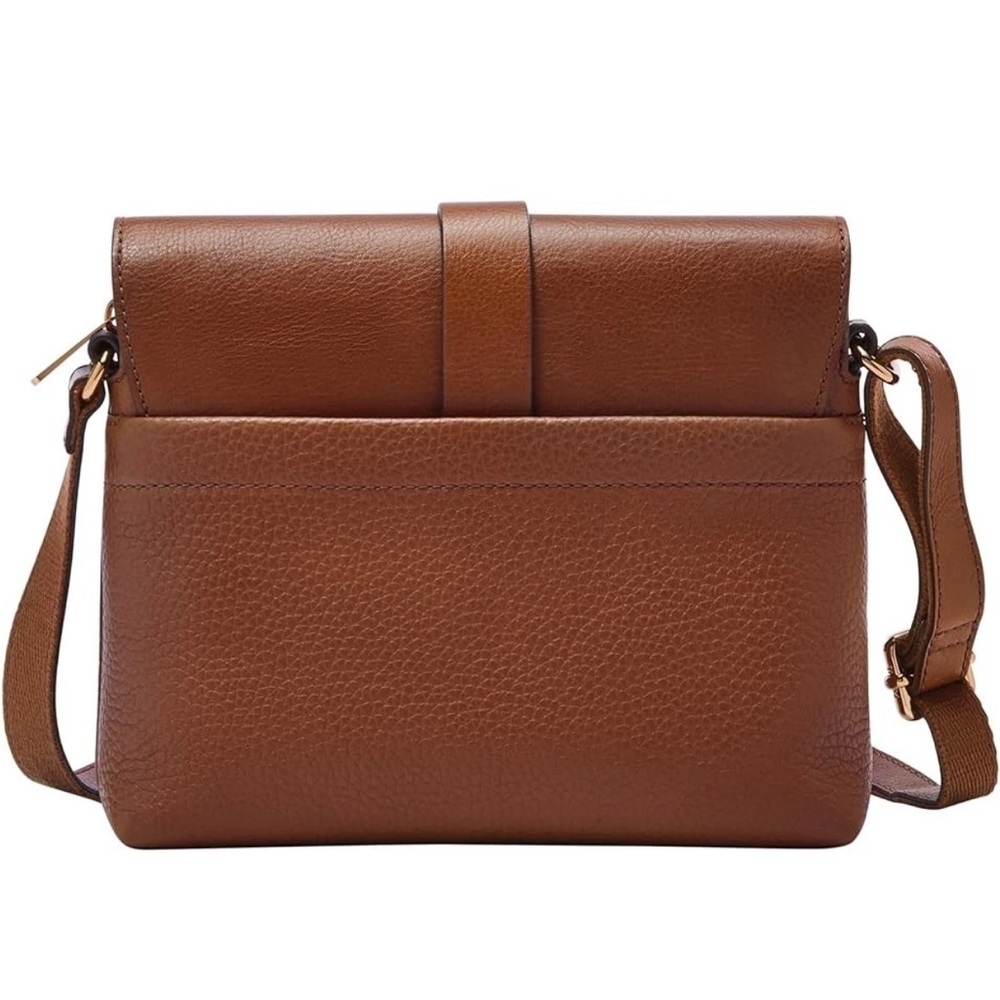 Fossil Kinley Small Leather Crossbody Bag, Brown New without tags - Picture 2 of 3